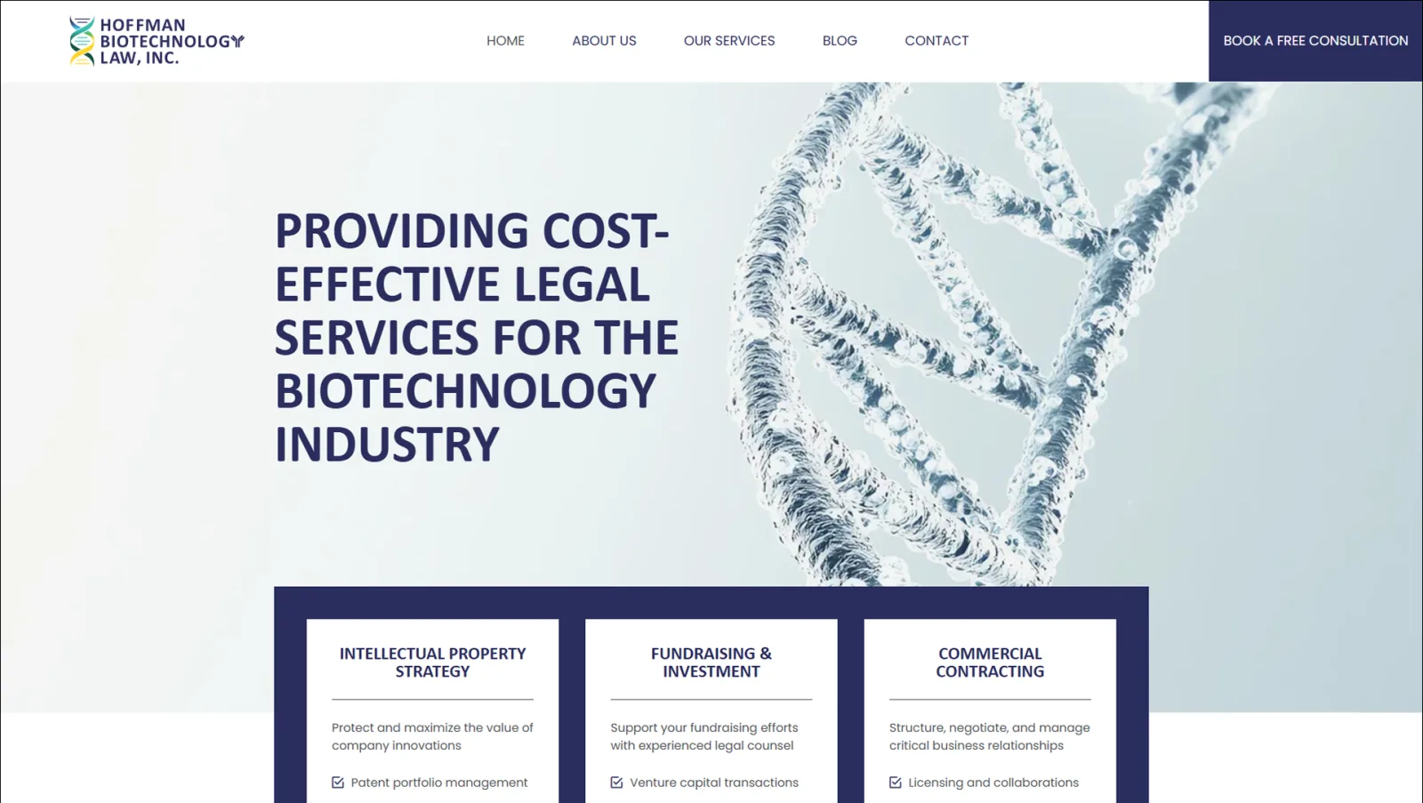 Hoffman Biotechnology Law Website