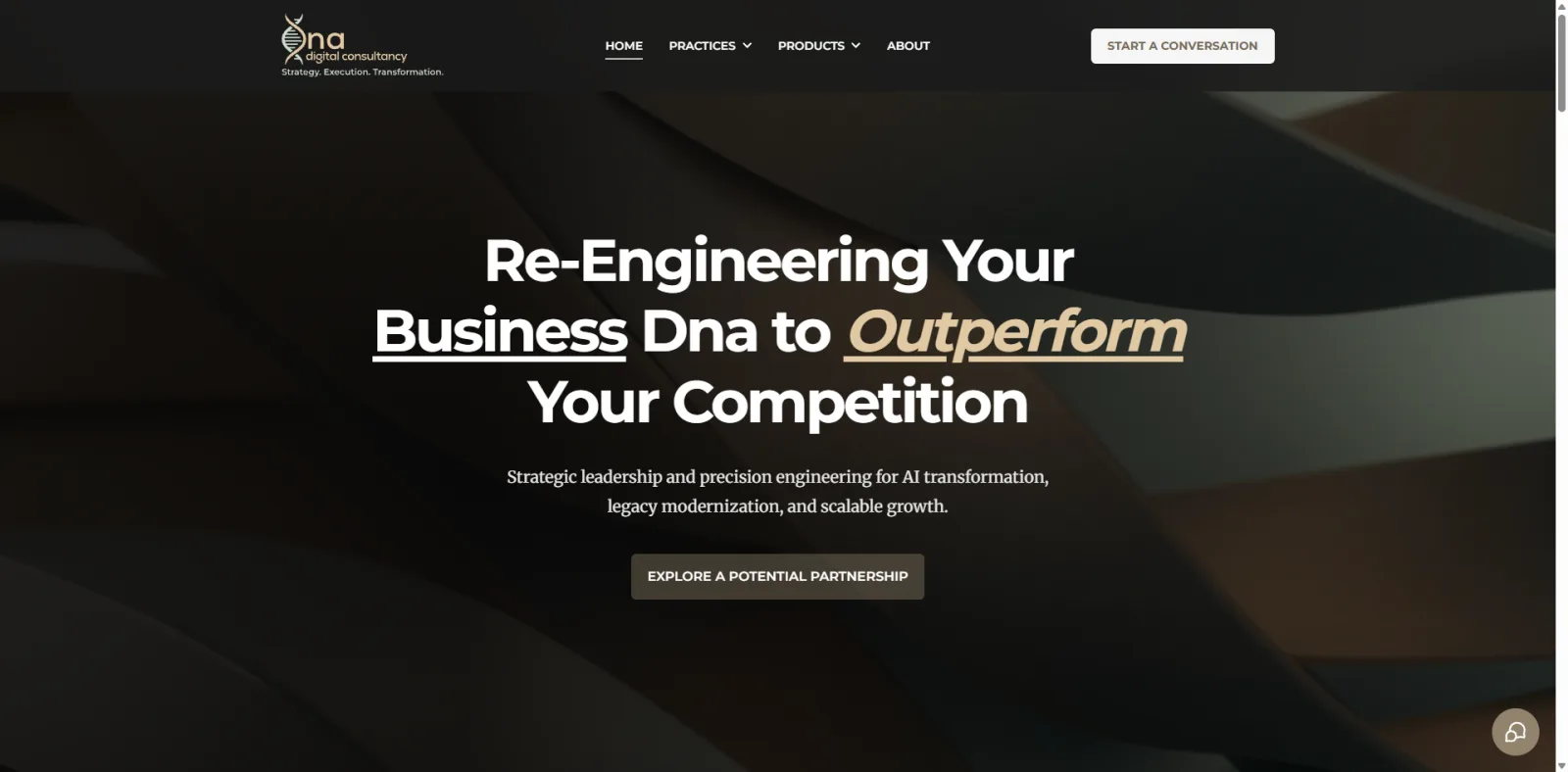 DNA Digital Consultancy Website UI Improvements